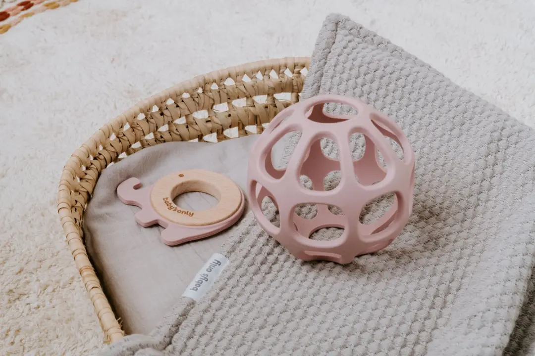 Baby's Only Siliconen Speelbal BO-860.862.007.50 - Oud Roze