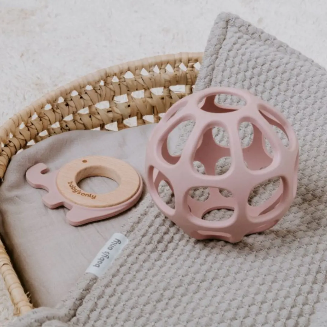 Baby's Only Siliconen Speelbal BO-860.862.007.50 - Oud Roze