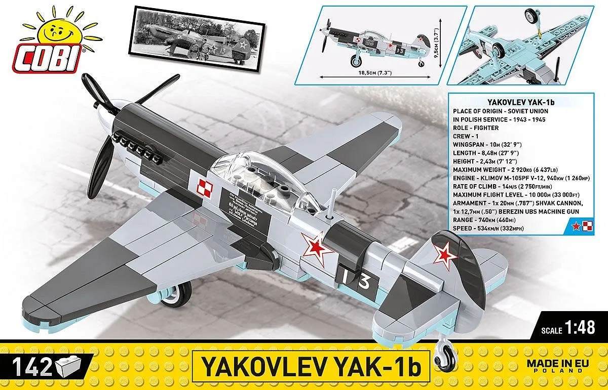 Cobi Yak-1b COBI-5863 - 142 Stukken - Meerkleurig