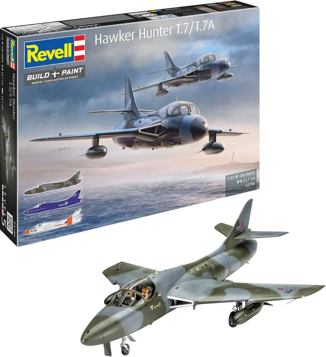 Revell Hawker Hunter T.7/T.7A Modelbouwpakket 1:32