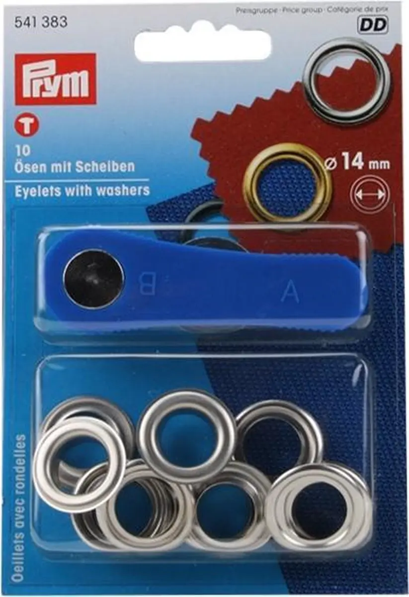 Prym Ringen en Schijven 14mm Zilver - 10 Stuks