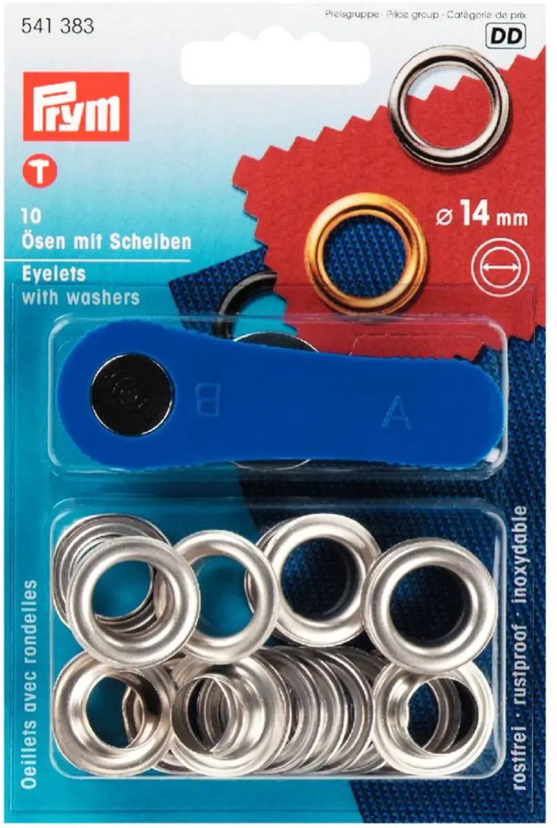 Prym Ringen en Schijven 14mm Zilver - 10 Stuks