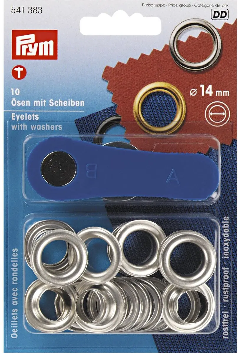 Prym Ringen en Schijven 14mm Zilver