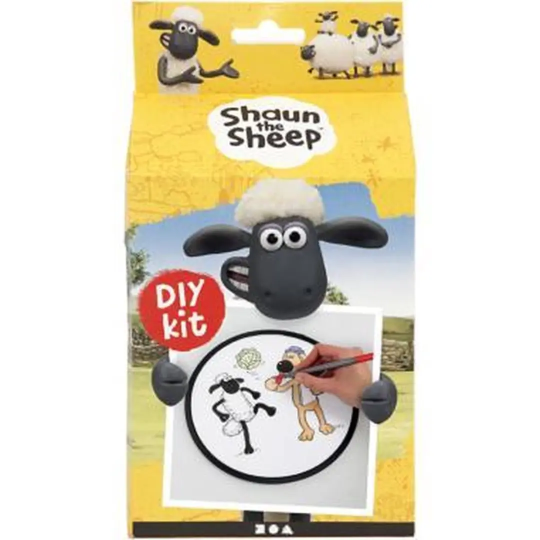 Creativ Company Shaun Frisbee DIY Textieldecoratie - 8 Stuks - Wit