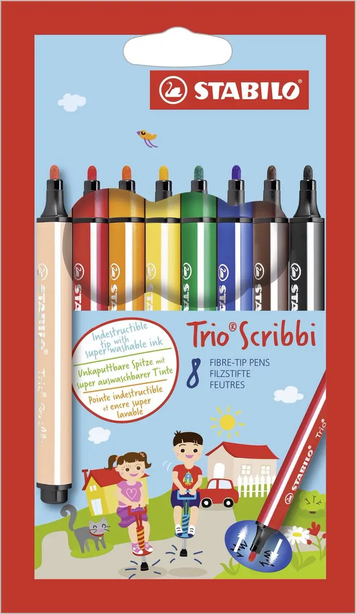 STABILO Trio Scribbi 631140 Ergonomische Viltstiften
