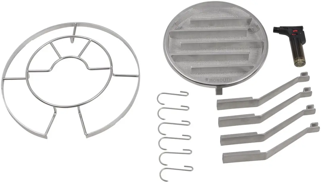 Monolith Rookset .55 - Zilver - 6 Haken + Aansteker