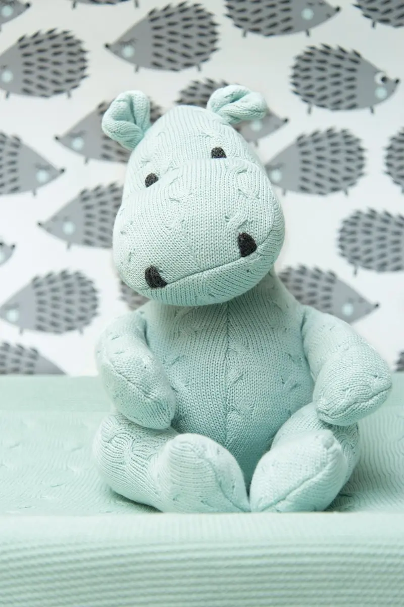 Baby's Only Knuffel Nijlpaard Cable - Wit - 35 cm - afbeelding 6 van 6