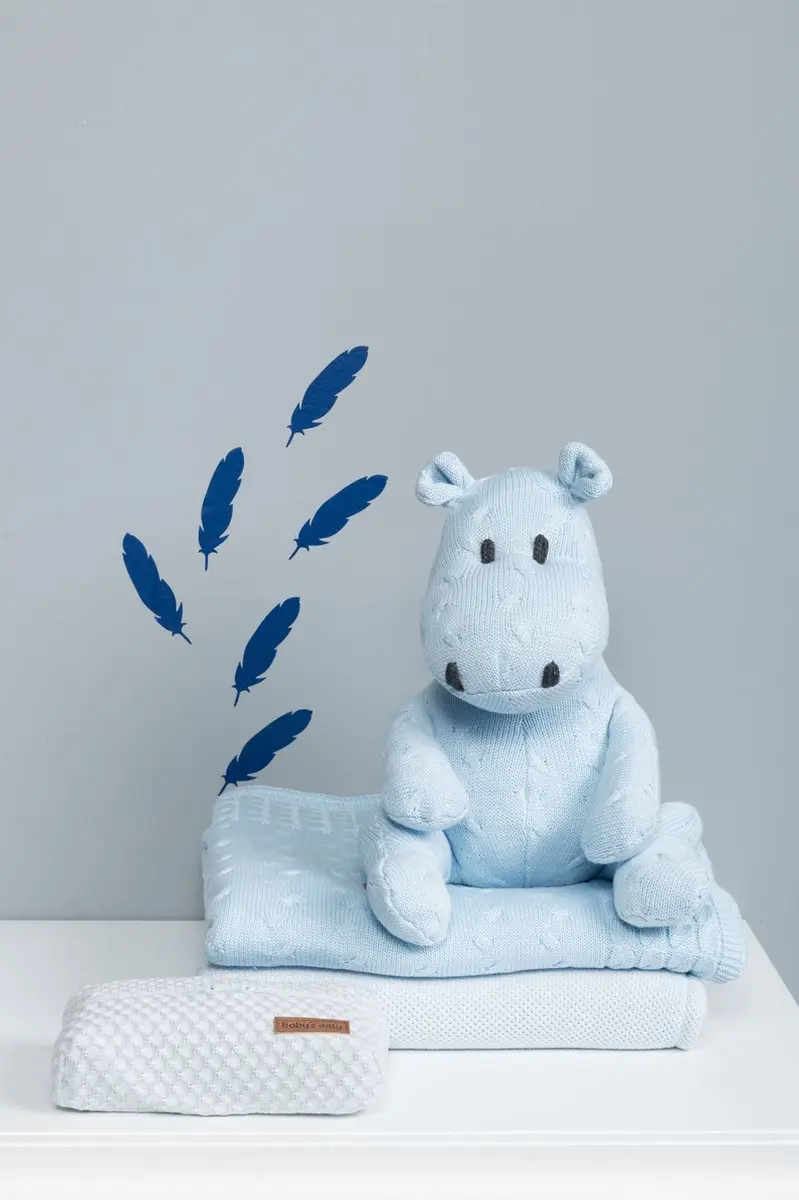 Baby's Only Knuffel Nijlpaard Cable - Wit - 35 cm