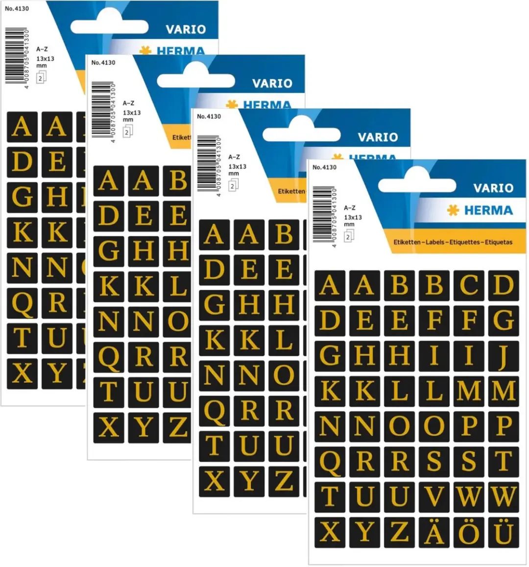 Herma Alfabet Stickers A-Z 13mm