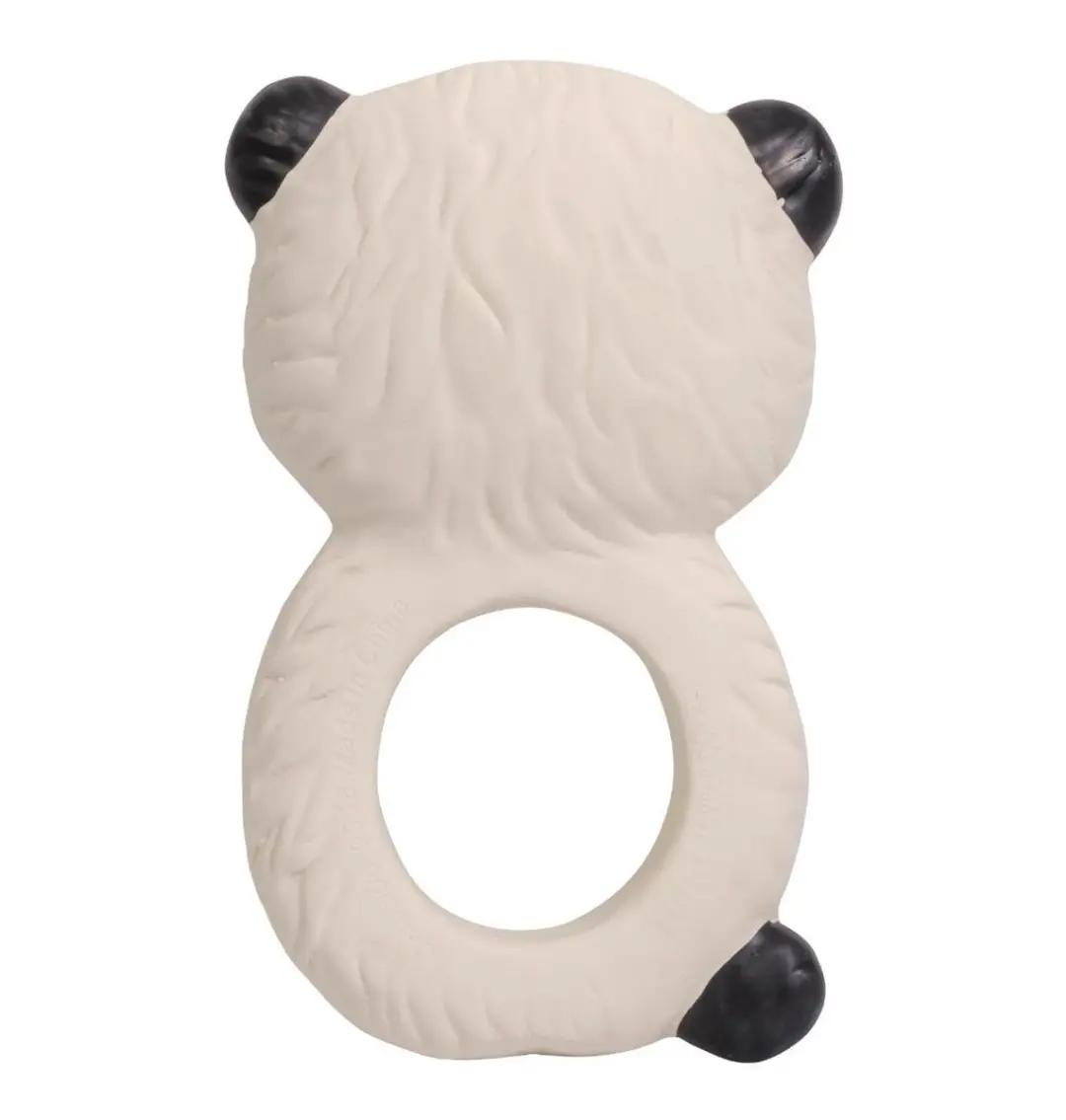 A Little Lovely Company Bijtring Panda - Zwart/Wit - afbeelding 6 van 6