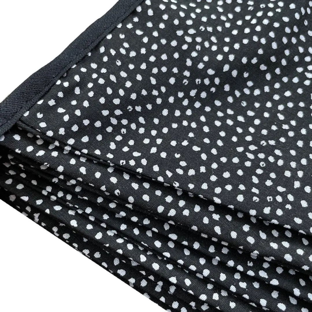 BINK Bedding Stoffen Slinger Sil L - 5m 9 Vlaggetjes - Zwart/Wit
