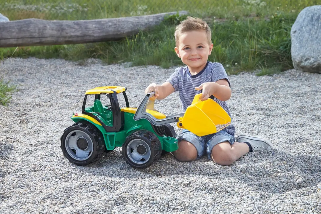 Lena Tractor Met Voorlader 02057 - 62x22cm Groen/Geel - afbeelding 6 van 6