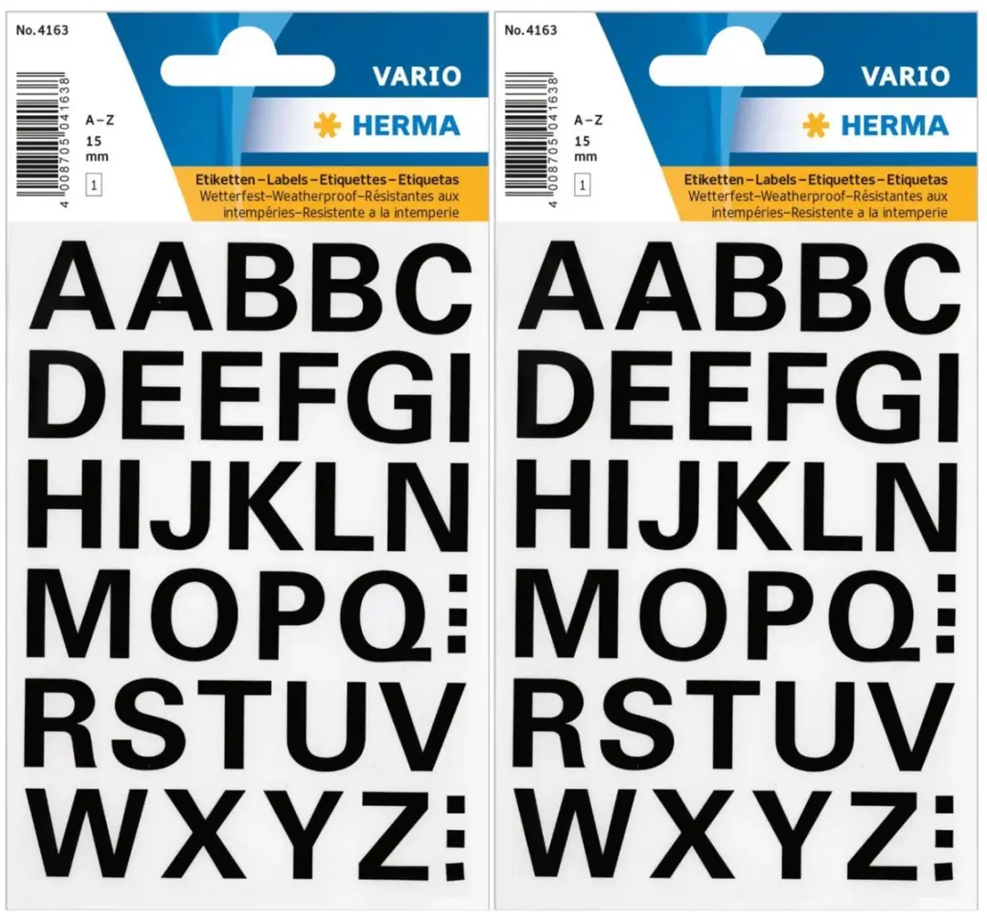 Herma Alfabet Stickers A-Z 15mm