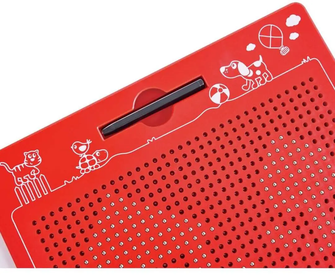 Hape Magnetisch Tekenbord Groot Rood - afbeelding 6 van 6