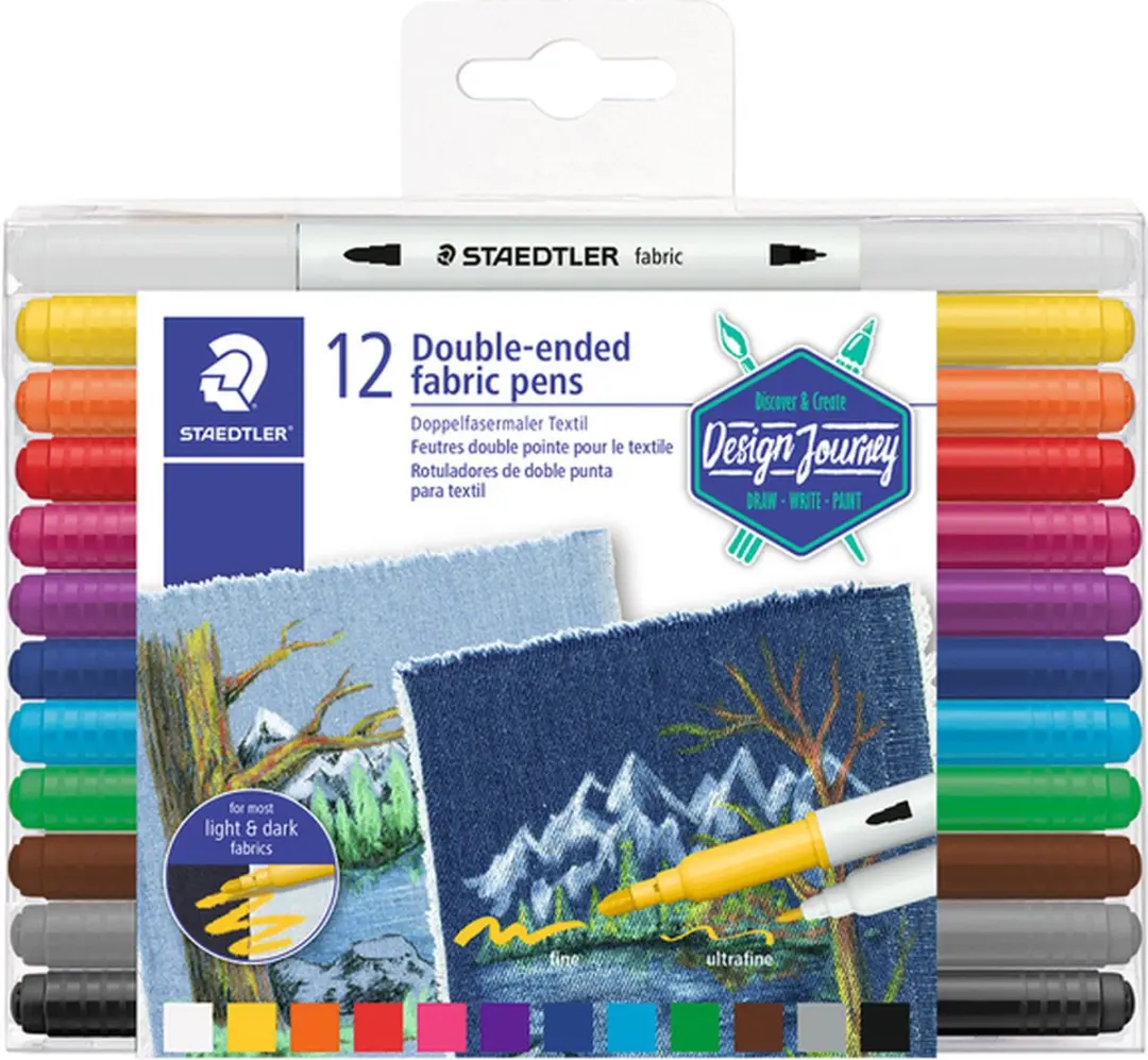 STAEDTLER 3190 Textiel Viltstift Duo