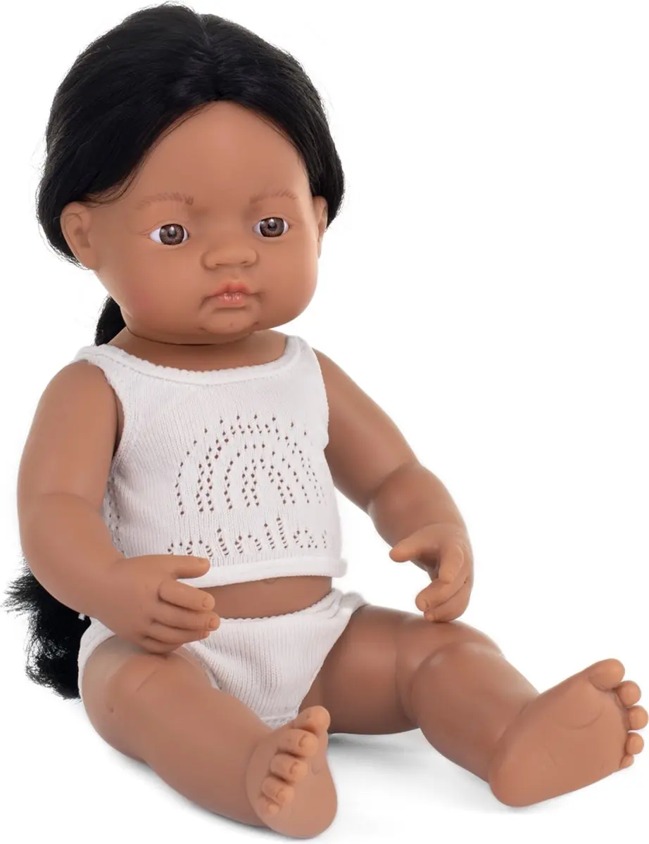 Miniland Pop Inheems Amerikaanse Jongen 38cm - Multikleur