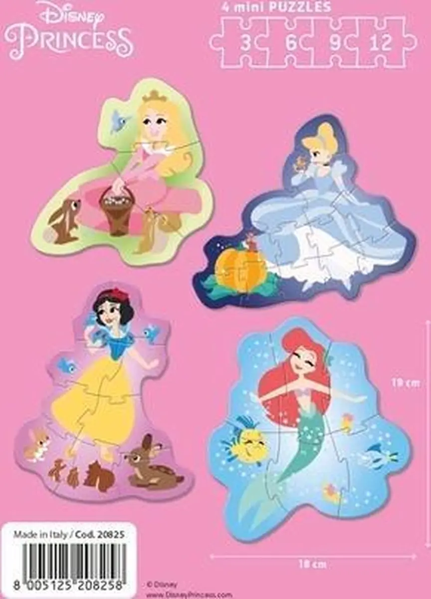 Clementoni Mijn Eerste Puzzels Princess - 30 Stuks - Multicolor