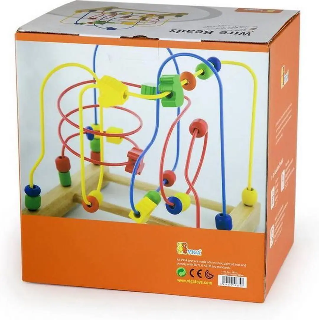 Viga Toys Educatief Labyrint Hout - Multi