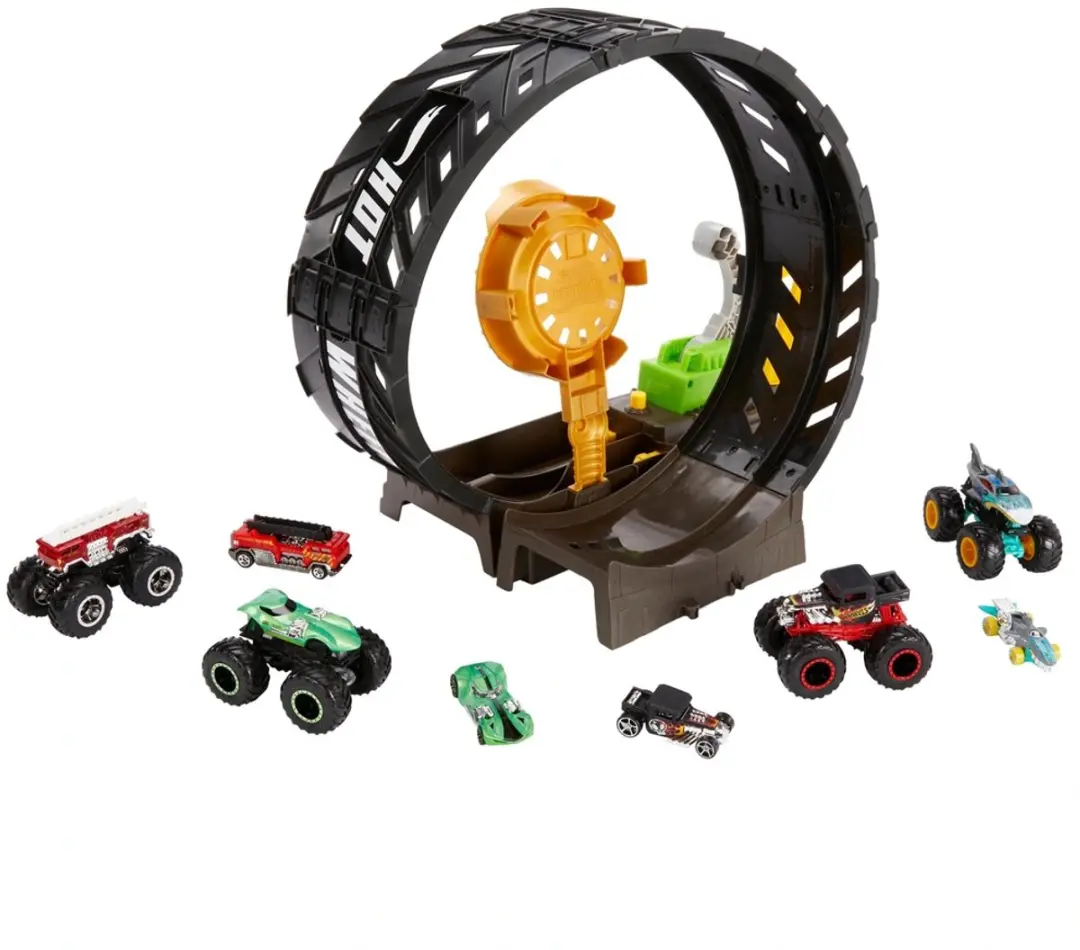 Hot Wheels Monstertruck Racebaan - 8 Stuks Set