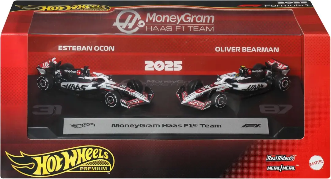 Hot Wheels Formule 1 MoneyGram Haas F1 Team Set