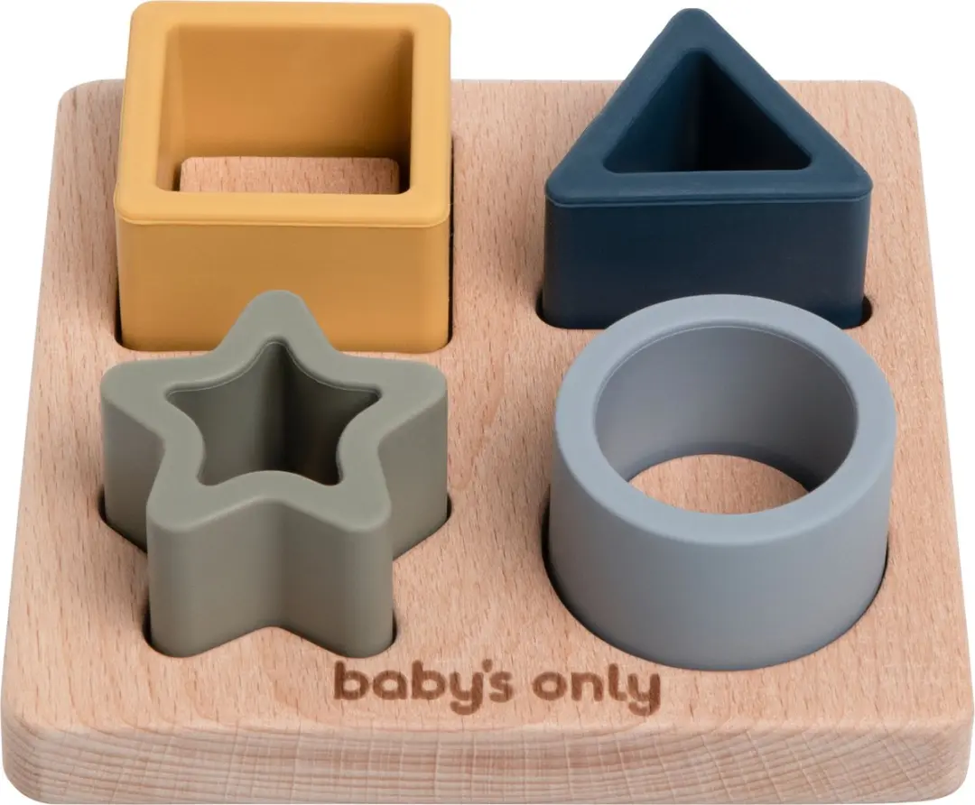 Baby's Only Houten Vormenpuzzel Earth - 4 Stuks - BO-860.865.800.50