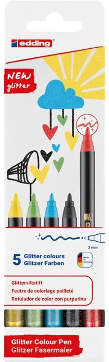 edding 1200 F Fineliner - 6 Stuks (Assorti)