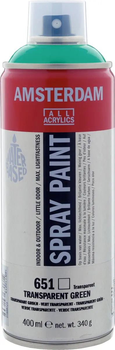 Talens Spraypaint Transparantgroen Amsterdam 400ml