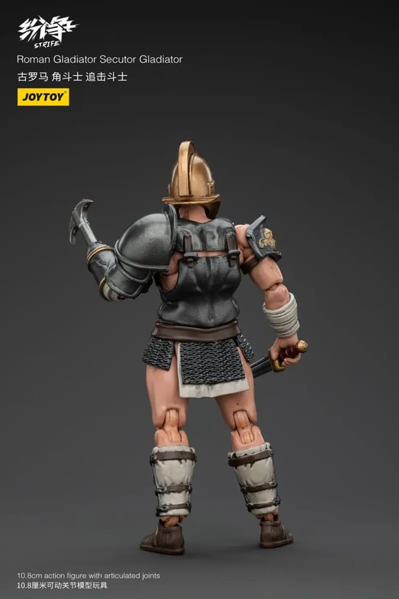 Joy Toy Strife Action Figure JT00690 Roman Gladiator Secutor - 11cm - Multi