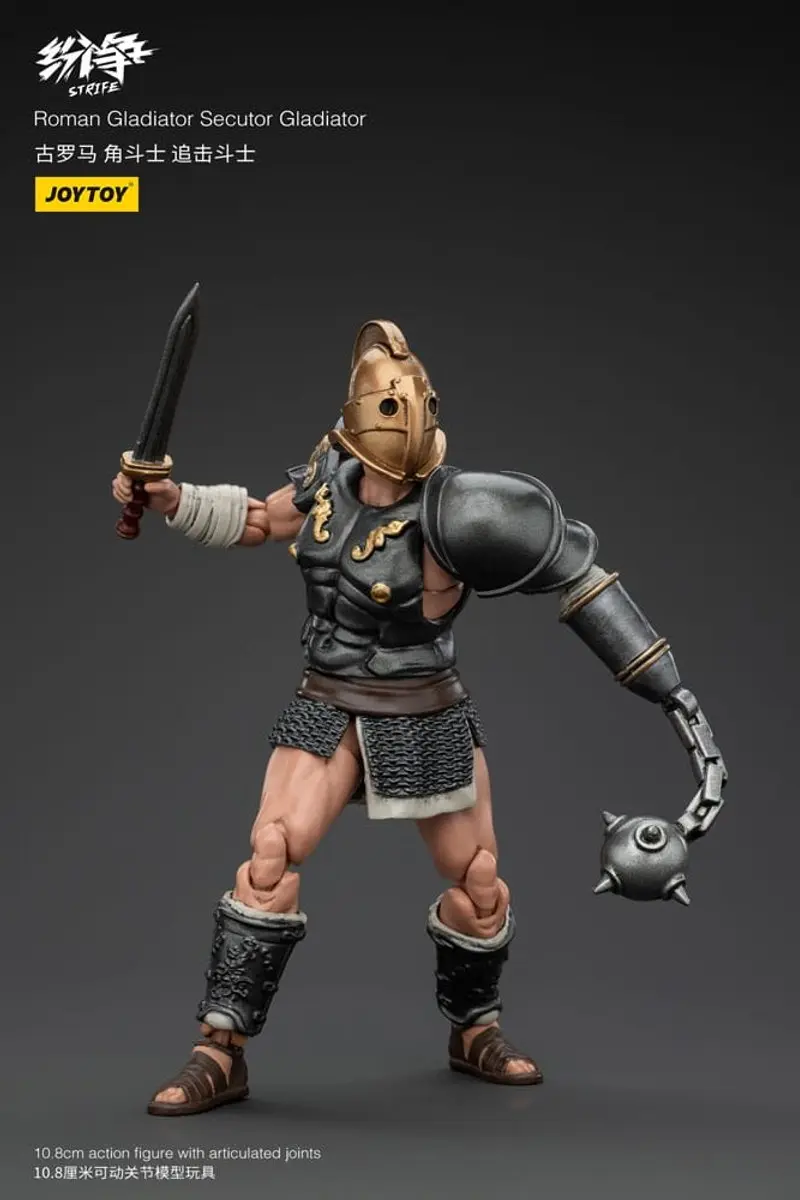 Joy Toy Strife Action Figure JT00690 Roman Gladiator Secutor - 11cm - Multi
