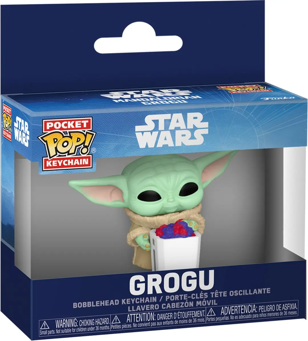 Funko Pop! Keychain Grogu met Popcorn