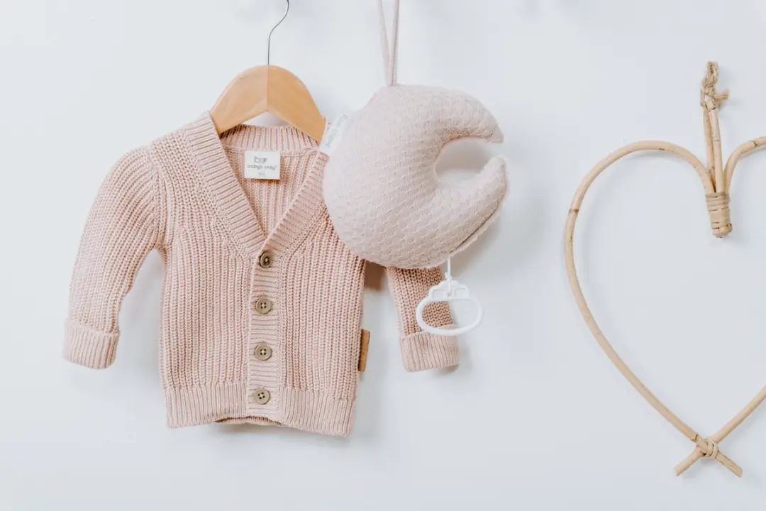 Baby's Only Gebreid Muziekdoosje Maan Sky - Oud Roze