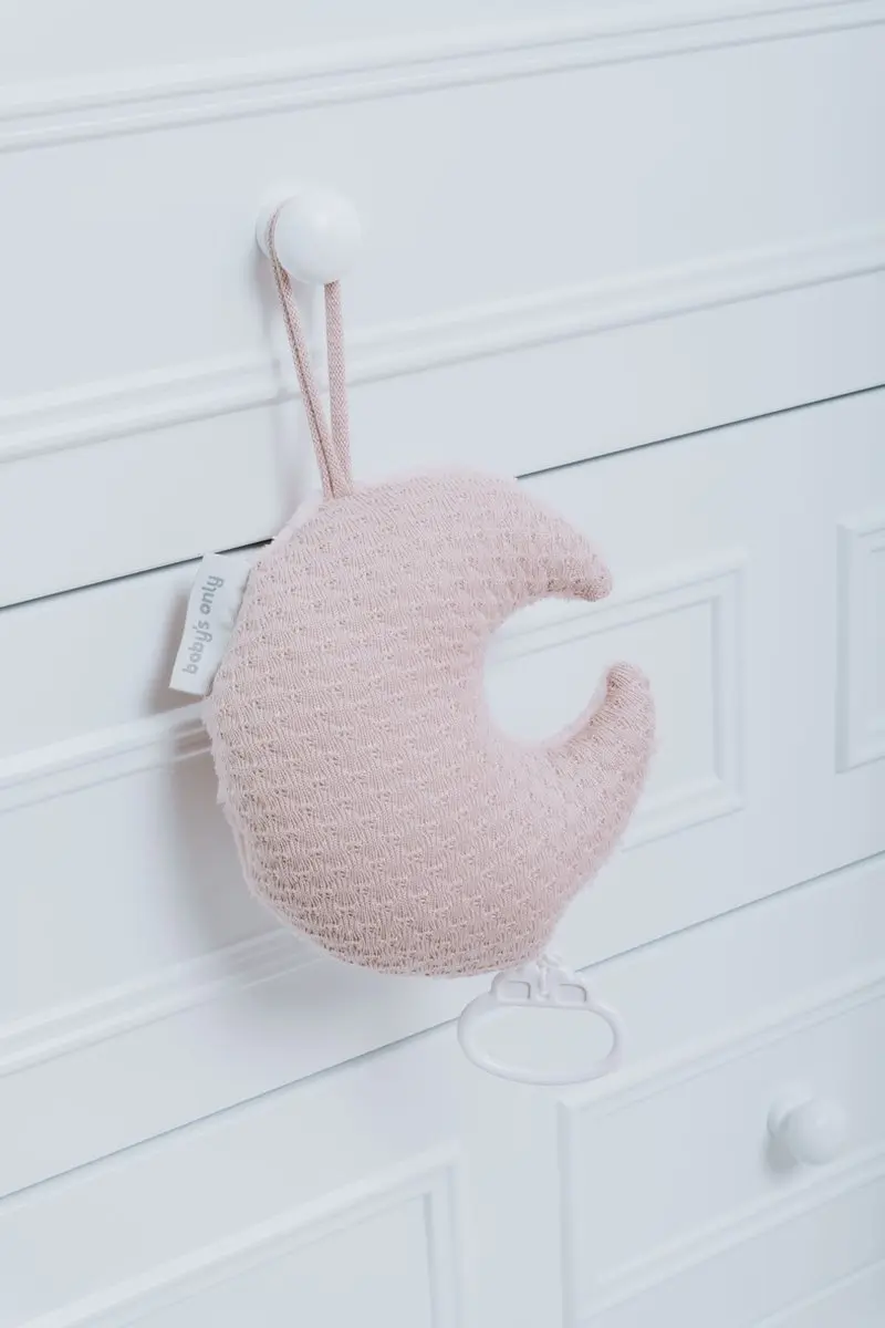 Baby's Only Gebreid Muziekdoosje Maan Sky - Oud Roze