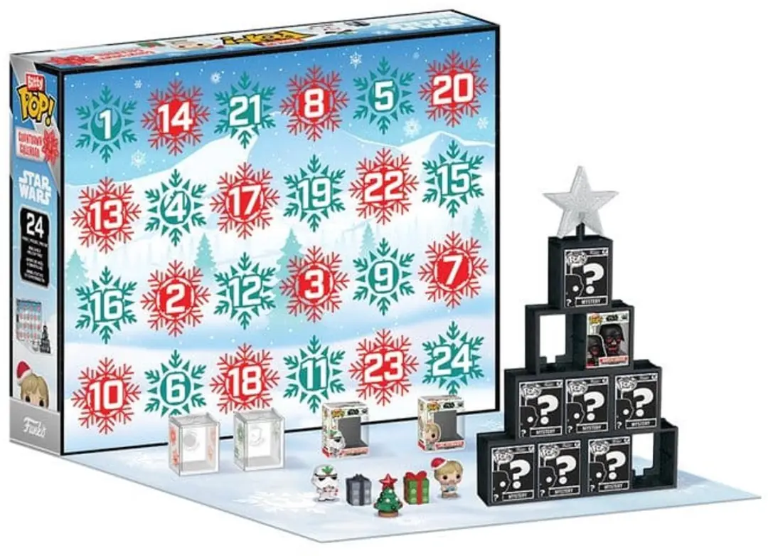 Funko Star Wars Bitty POP! Adventkalender FK92657 - 24 Mini-Figuren - Multicolor