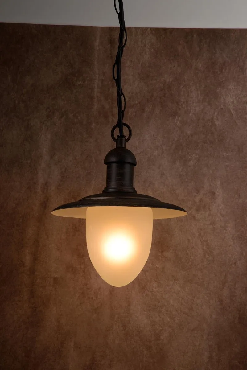 Lucide Aruba Hanglamp Ø25cm - 1xE27 - Roestbruin