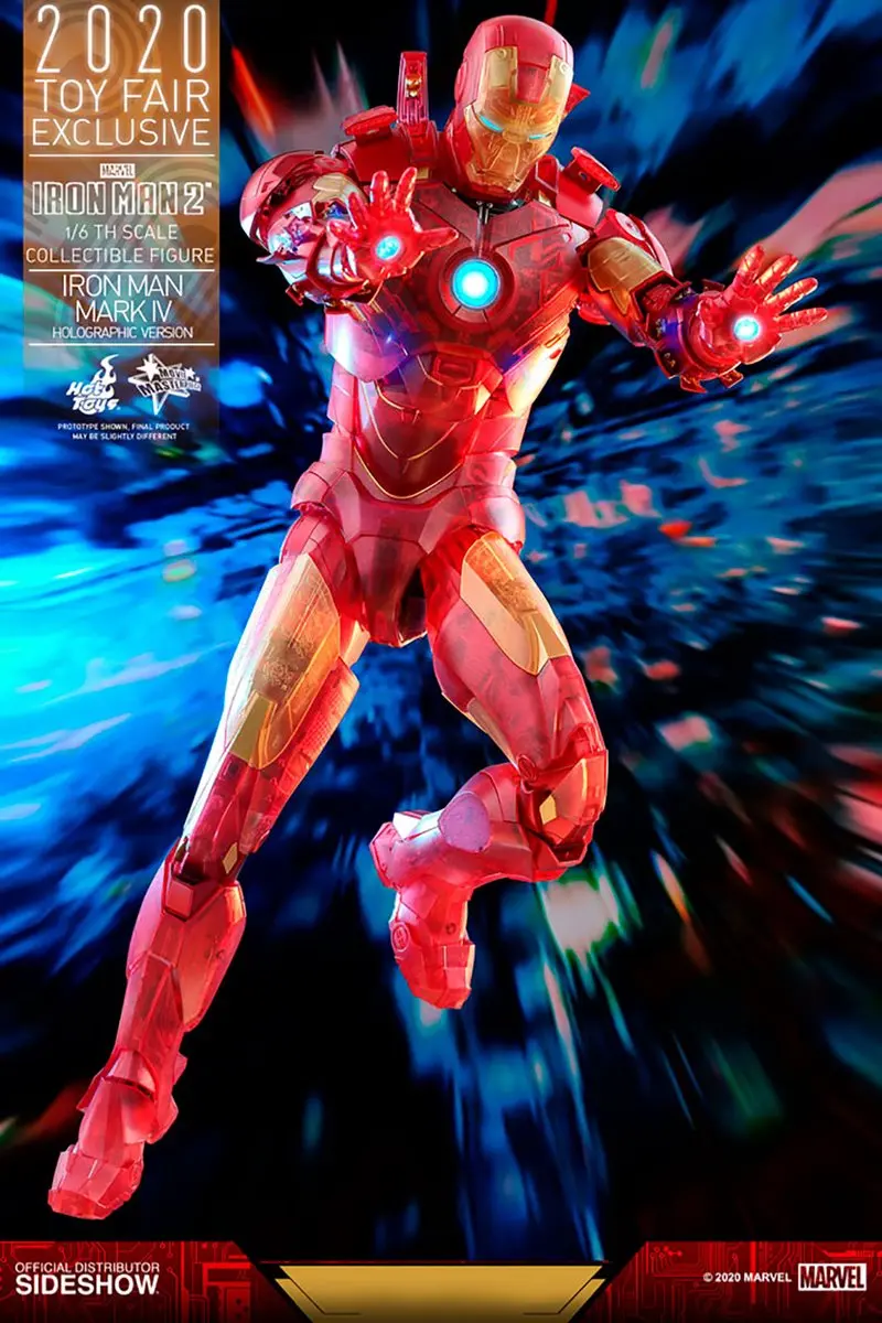 Hot Toys Marvel Iron Man Mark IV Holographic 1:6 Figure SSHOT906328