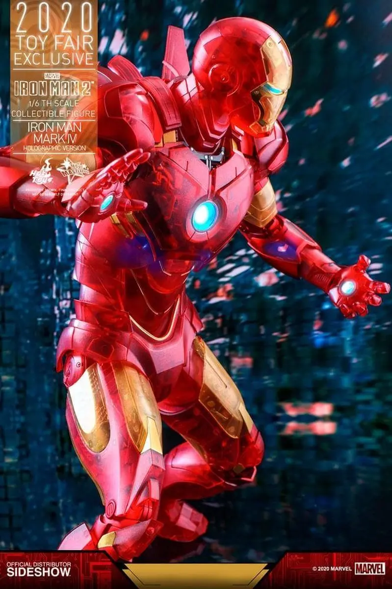 Hot Toys Marvel Iron Man Mark IV Holographic 1:6 Figure SSHOT906328 - Bonte kleuren