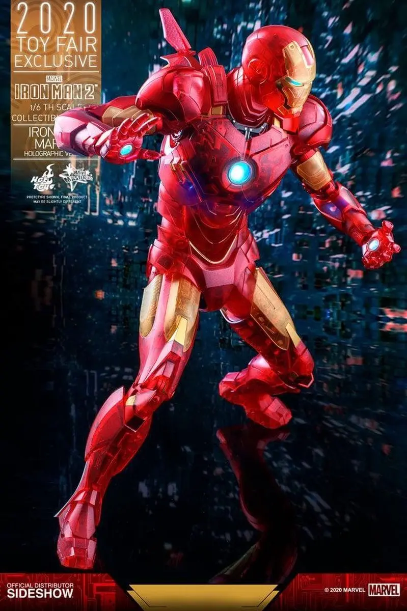 Hot Toys Marvel Iron Man Mark IV Holographic 1:6 Figure SSHOT906328 - Bonte kleuren