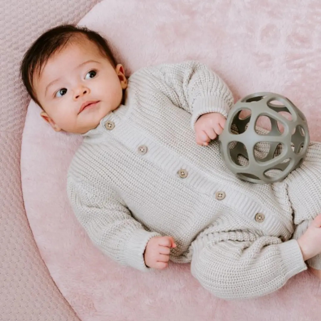 Baby's Only Siliconen Speelbal Urban Green - BO-860.862.125.50