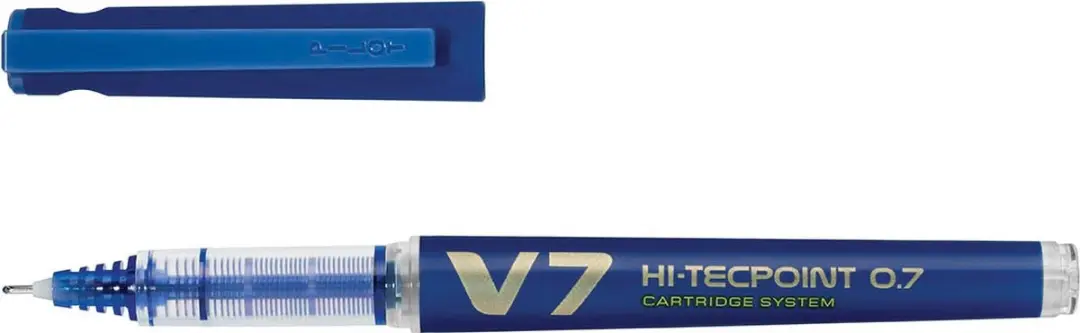 Pilot Roller Hi-Tecpoint V7 0.5mm - Blauw - 10 Stuks