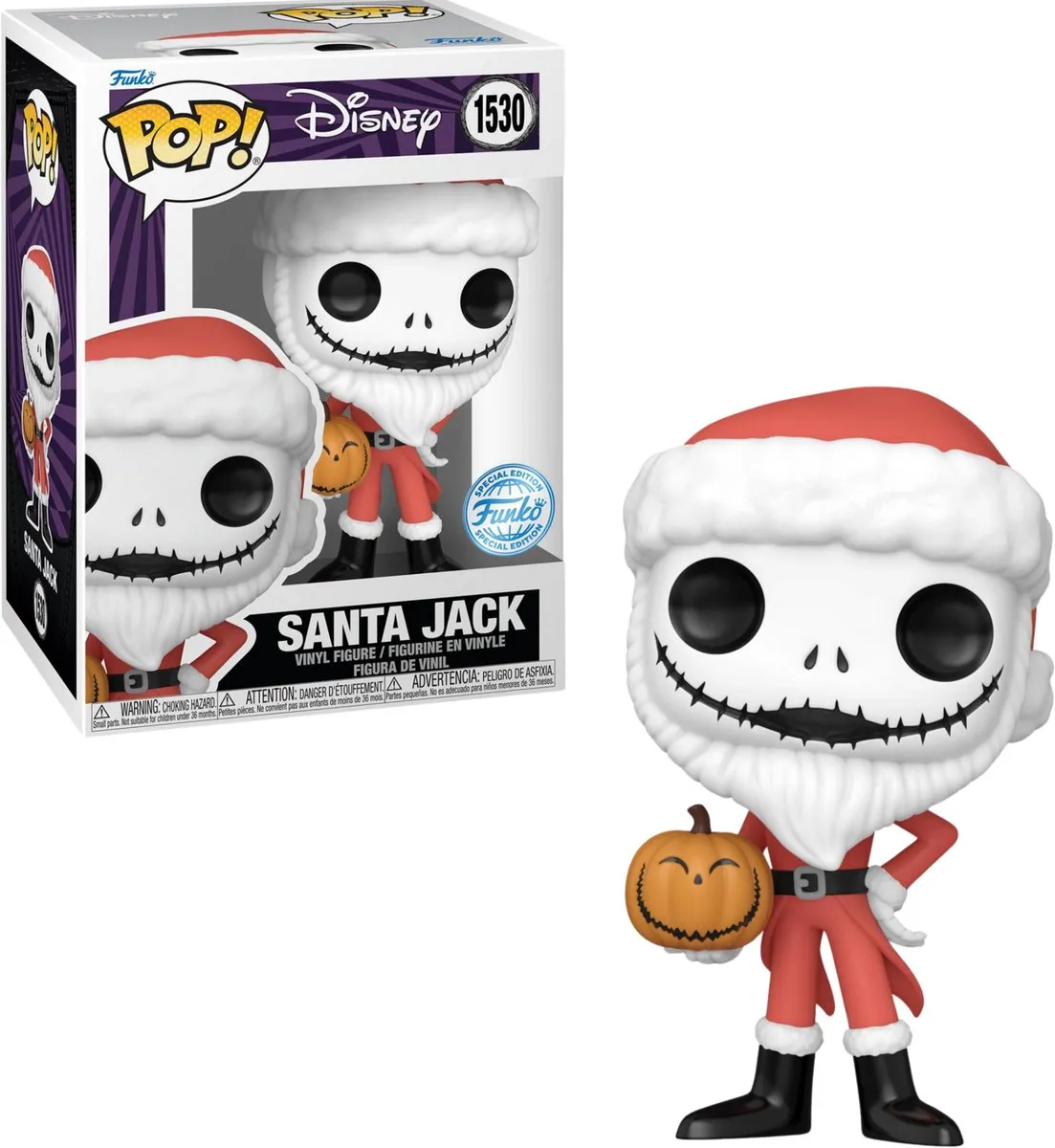 Funko POP! Disney The Nightmare Before Christmas Santa Jack Jack-o'-lantern