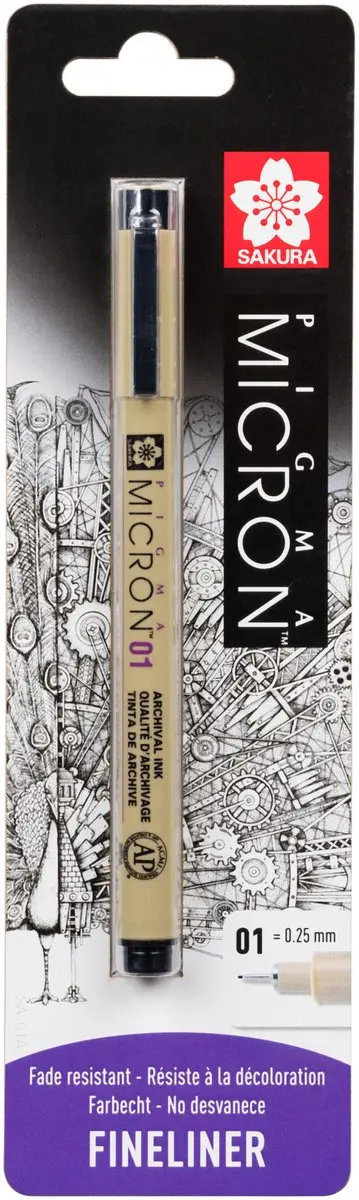 Sakura Pigma Micron 01