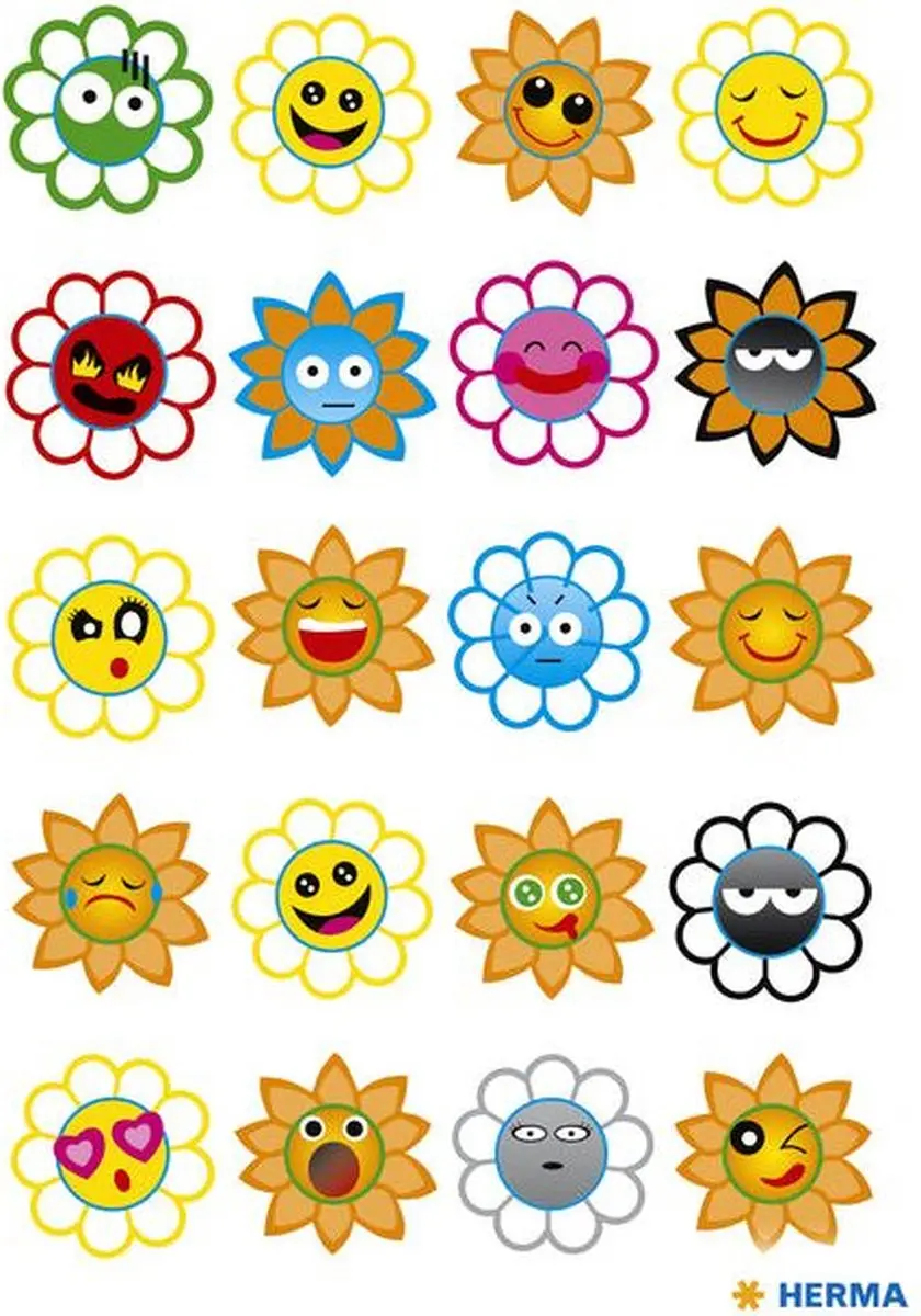 Herma 3668 Etiketten - Crazy Zonnen Puffy