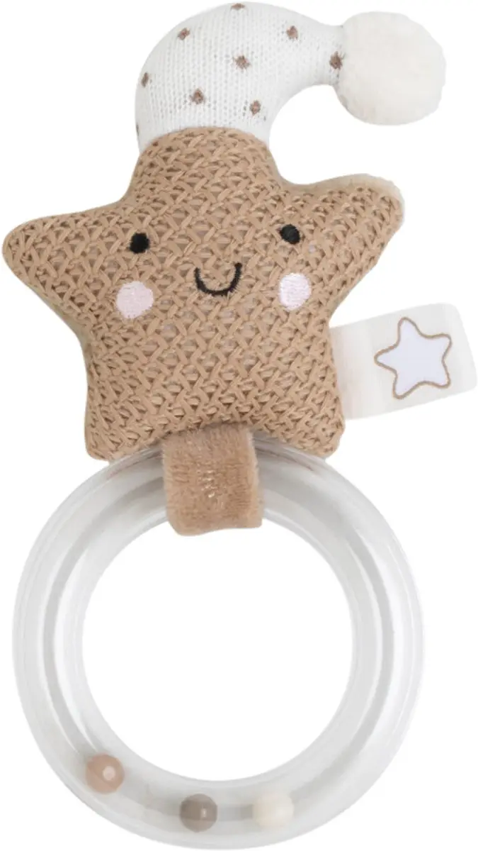 Baby's Only Rammelaar Ster Heaven - Kraamcadeau - Clay/Warm Linen