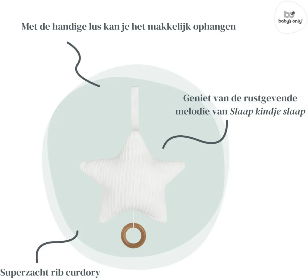 Baby's Only Muziekdoos Ster Sense - Wit