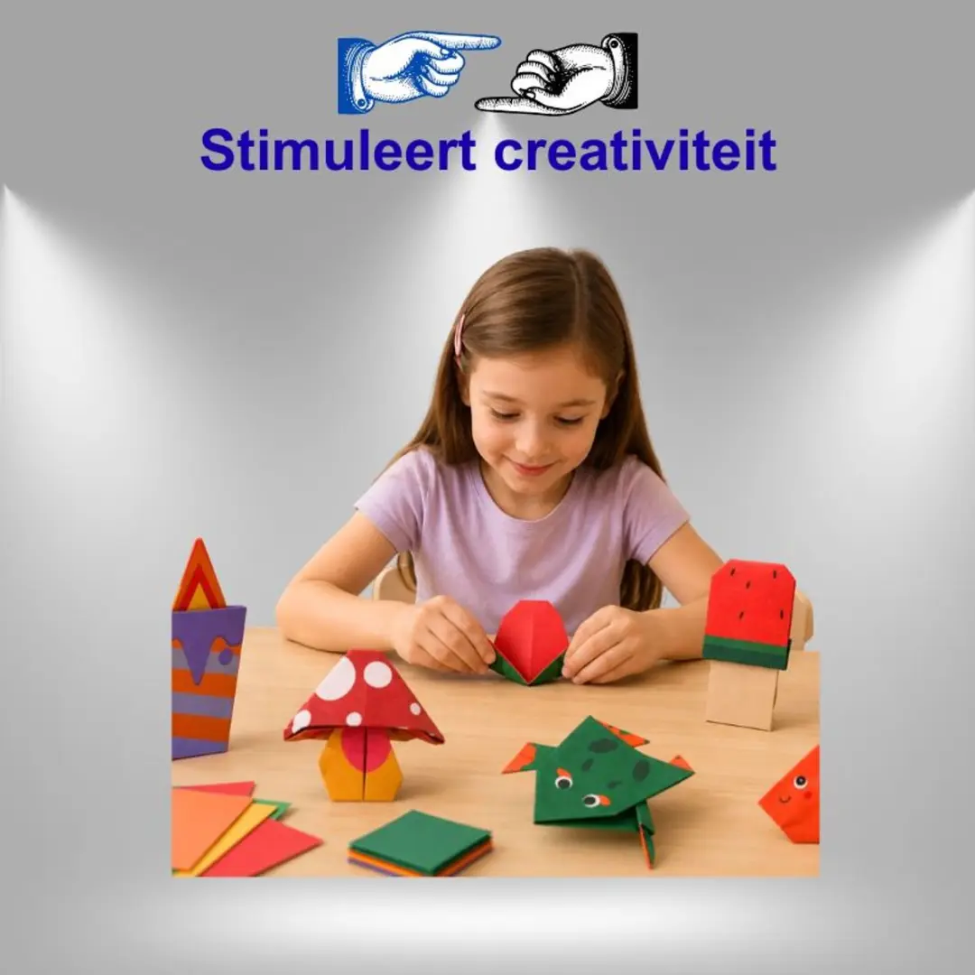 Lean Toys Origami Set - 30 Vouwpapieren - Veelkleurig