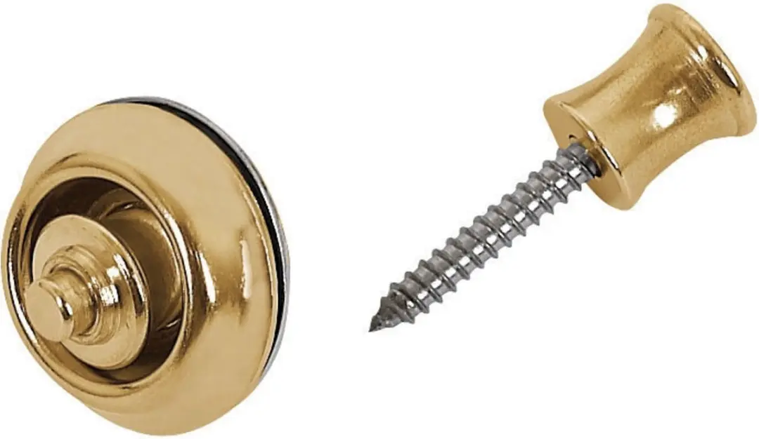 Dunlop Straplok Brass - Gitaaraccessoire