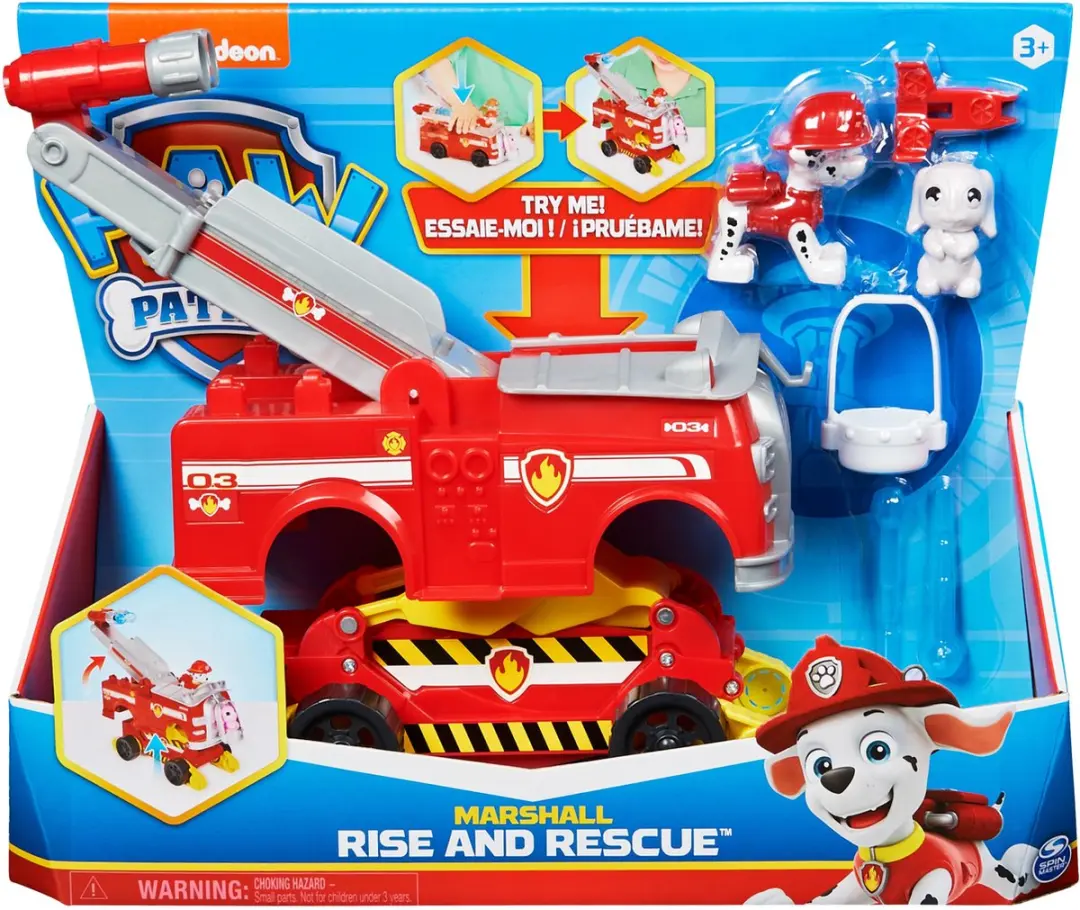 Spin Master PAW Patrol Rise'n'Rescue Transformerend Voertuig - Actiefiguren & Accessoires