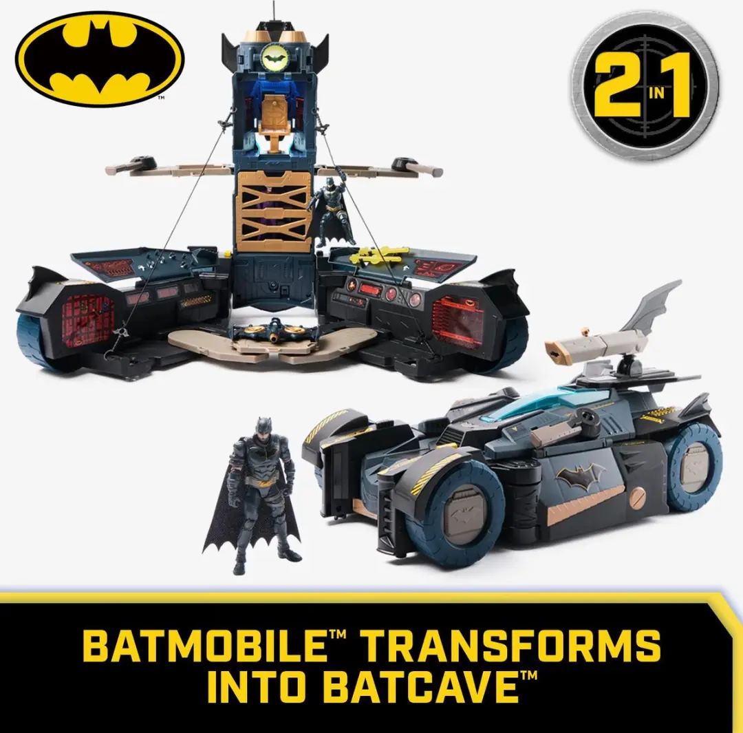 Spin Master DC Batman Transformerende Batmobile 2-in-1 - Batman
