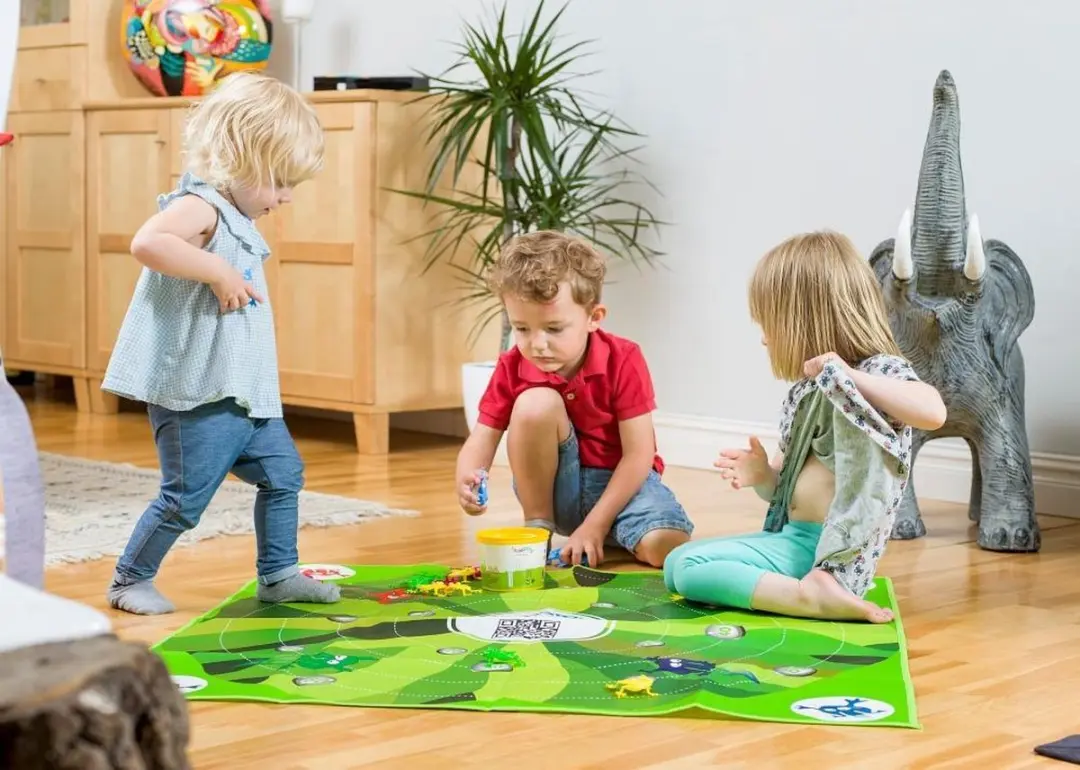 Viking Toys Froghoppers Kikkerspel 16 Kleurrijke Kikkers - 1101 - afbeelding 6 van 6