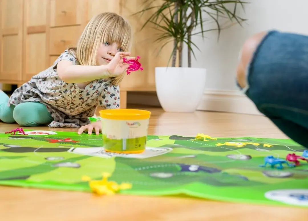 Viking Toys Froghoppers Kikkerspel 16 Kleurrijke Kikkers - 1101